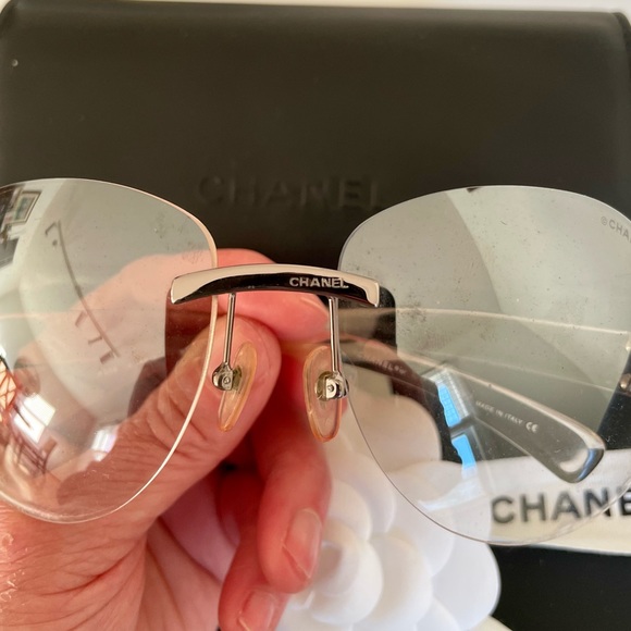 Calfskin BOY BAG ***(with FREE GIFT!)*** Gray with Ruthenium-Finish Metal - Picture 13 of 17